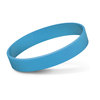 Debossed Silicone Bands Light Blue